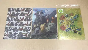 포켓몬 A4 클리어 파일 포켓몬 센터 한정판 3종