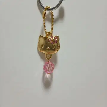 초레어 헬로키티 키티 키링 핑크 비즈 포함