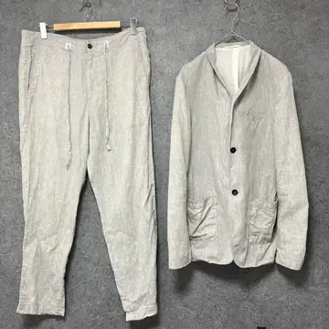 투모로우랜드 BLUE WORK 린넨 셋업 L