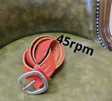 45rpm 가죽 벨트 빨간색
