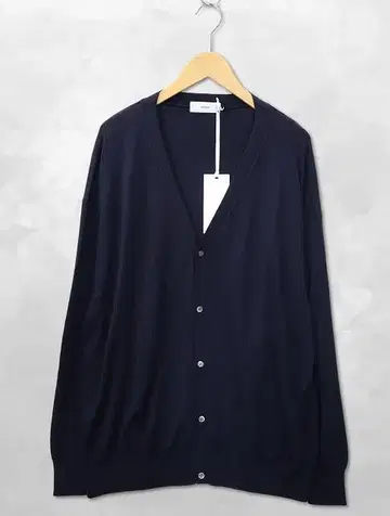 그라프 페이퍼 하이 게이지 니트 오버 사이즈 가디건 F NAVY