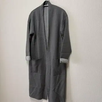 롱 가디건 그레이 깔끔한