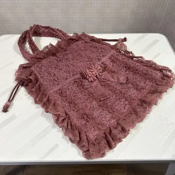 로즈 핑크 레이스 백 프릴 포함