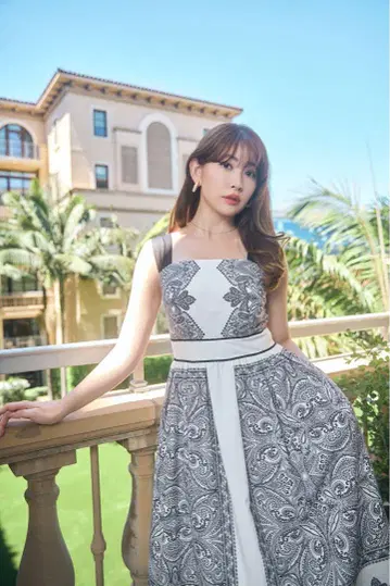 herlipto Marbella Panel Printed Dress