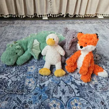 봉제 인형 4점 묶음 판매