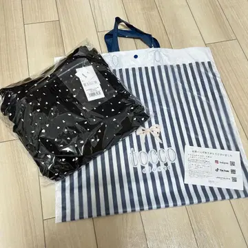 어깨 리본 포함 하트 프린트 티어드 원피스