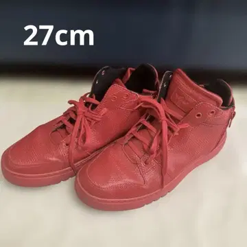 CREATIVE RECREATION 하이컷 스니커즈 레드 27cm