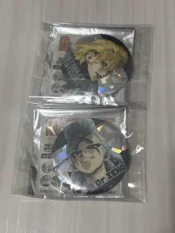 Dr.STONE 홀로그램 캔뱃지 닥터스톤 제노 스탠리