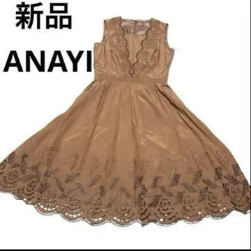 새상품 미사용품 ANAYI 아나이 컷워크 자수 원피스 36