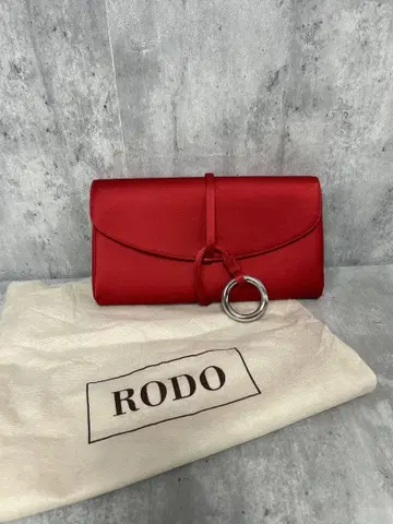 RODO 로도 반지 클러치 레드 숄더백
