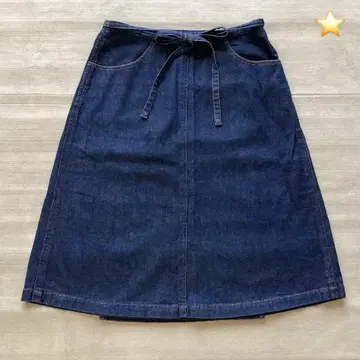 보시힐 청바지 랩 스커트