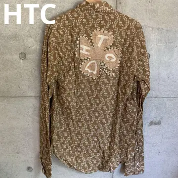 HTC 플라워 린넨 크라프트 웨스턴 셔츠 L