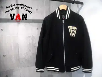 VAN JAC Classics 와펜 자수 울 바시티 자켓 LL XL