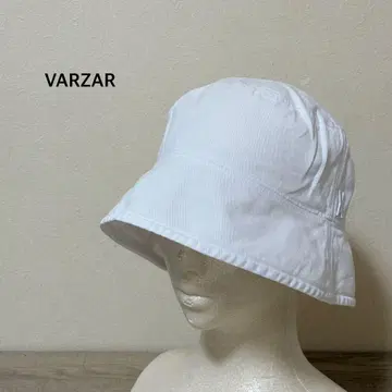 VARZAR 원포인트 로고 버킷 햇 화이트