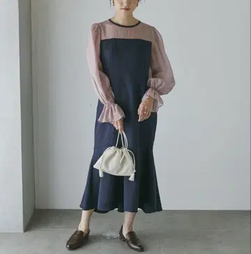 미사용 새상품 나노 유니버스 롱 원피스 머메이드 원피스