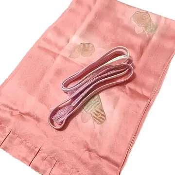와란 3 허리띠 세트 오비 장식 천 핑크 꽃무늬