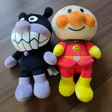 [ 익명 배송 ] 호빵맨 봉제 인형 2개 세트