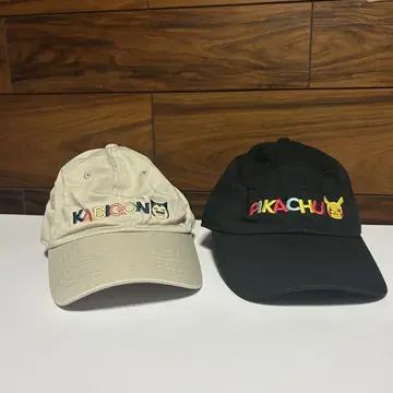 [포켓몬] 피카츄&카비곤 자수 로고 캡 남녀 공용
