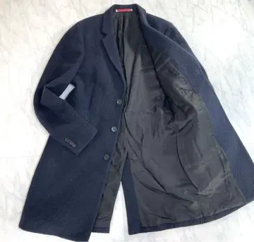 [ 레어 ] 폴스미스 네이비 체스터 코트 비즈니스 울 코튼