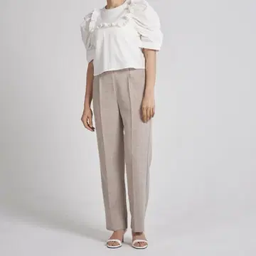 yori 36 린넨 라이크 핸섬 팬츠 베이지