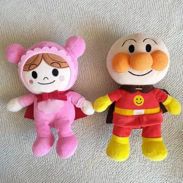호빵맨 아카짱맨 페어 봉제 인형