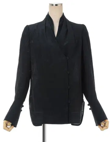 Floral Jacquard Double Breasted Shirt