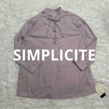택 포함 새상품 SIMPLICITE 심플리시떼 셔츠 퍼플