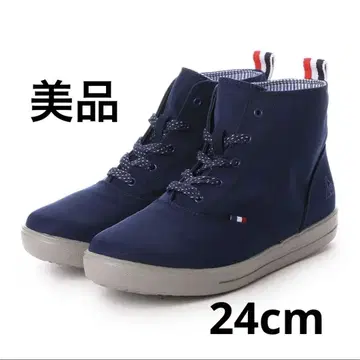 데상트 르꼬끄 레인부츠 미사용품 방수 우천 겸용 24cm 네이비
