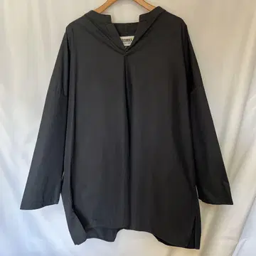 BASISBROEK 코튼 실크 오픈 카라 마오 카라 셔츠 네이비 2