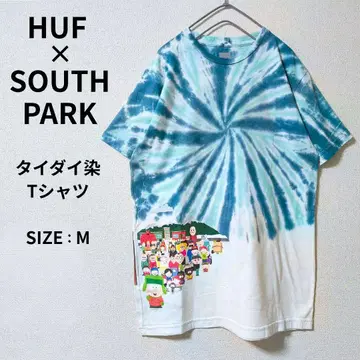 HUF x 사우스 파크 타이 다이 프린트 T셔츠 M