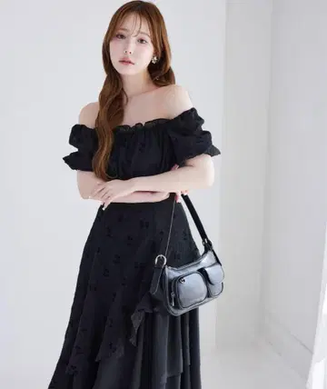NICE CLAUP 이레헴 티어드 롱 원피스