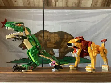 LEGO 크리에이터 라이온 다이너소어 티라노 TREX 중고 결품 있음