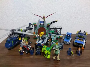 LEGO 공룡과 헬리콥터 세트 쥬라기 월드