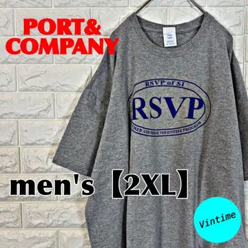 V810 [PORT&COMPANY] 프린트 셔츠 [남성용 2XL] 그레이