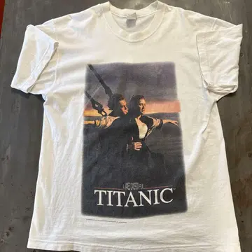레어 90s USA TITANIC 빈티지 영화 티셔츠