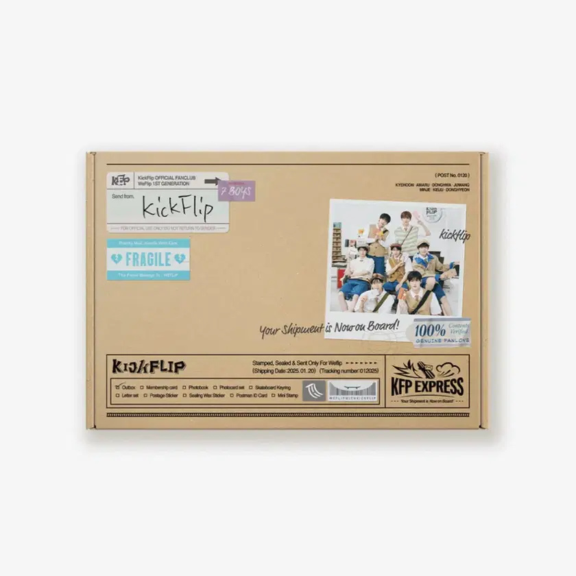 Kickflip WeFlip official fan club 1st generation fan club kit wts