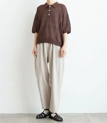오로네 샤라라 팬츠 베이지