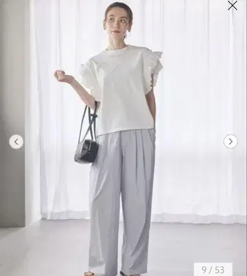 BEAUTY&YOUTH 코튼나일론 와이드턱 팬츠 워셔블