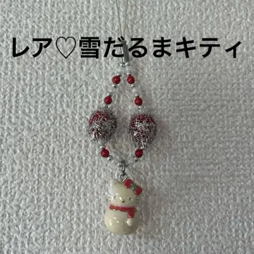 레어 레어 지역 한정 키티 스트랩 눈사람 키티