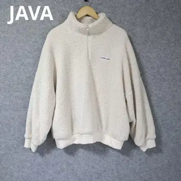 자바(JAVA) 콜라보 하프 지퍼 보아 풀오버