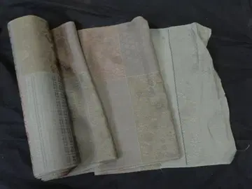 순수 실크 기모노 원단 시크 컬러 부클레 직조