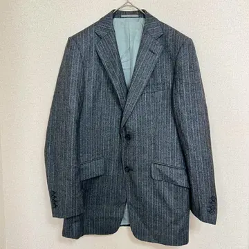 dunhill 이탈리아제 캐시미어 혼방 스트라이프 자켓 그레이 46J