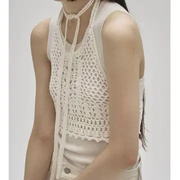 새상품 todayful crochet knit bustier