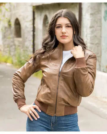 LEONARDO 레오나르도 가죽 자켓