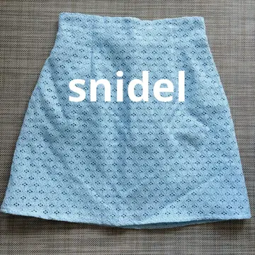 택 포함 새상품 스나이델 snidel 미니 스커트 블루