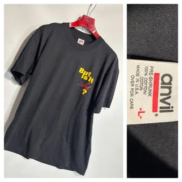 90's 빈티지 ButisitArt? 철학 액티비티 아트 티셔츠 블랙 L