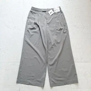 새상품 UNIQLO C 감동 턱 와이드 팬츠 XL 그레이 택 포함
