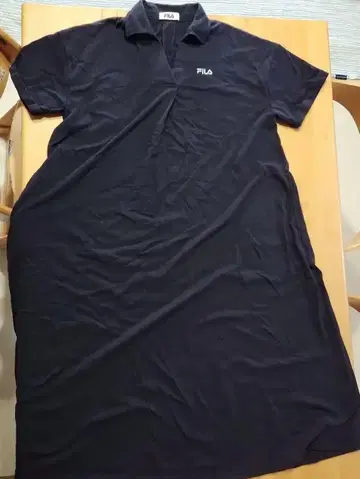 FILA 휠라 피케 셔츠 원피스 L 네이비