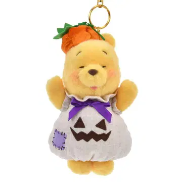 푸우 봉제 인형 키링 키체인 분장 HALLOWEEN
