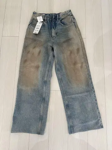 ZARA 빈티지 가공 배기 핏 청바지 34인치